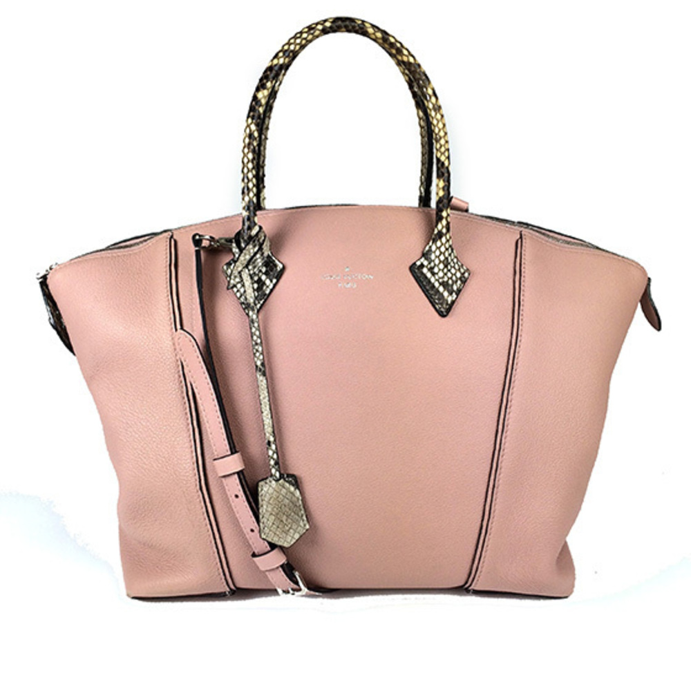 Louis Vuitton Lockit Mm Magnolia Python 2way Hand… - image 1